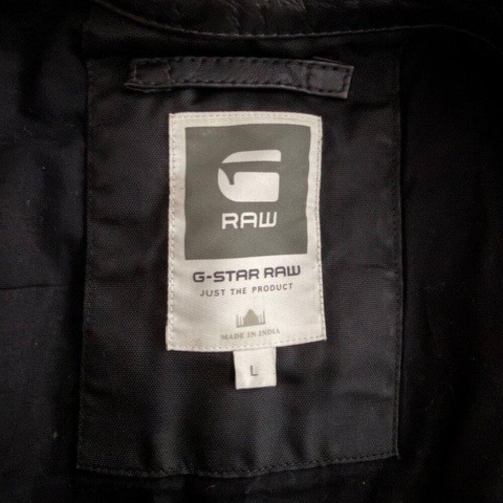 G-Star Biker Leather Jacket - Picture 12 of 13